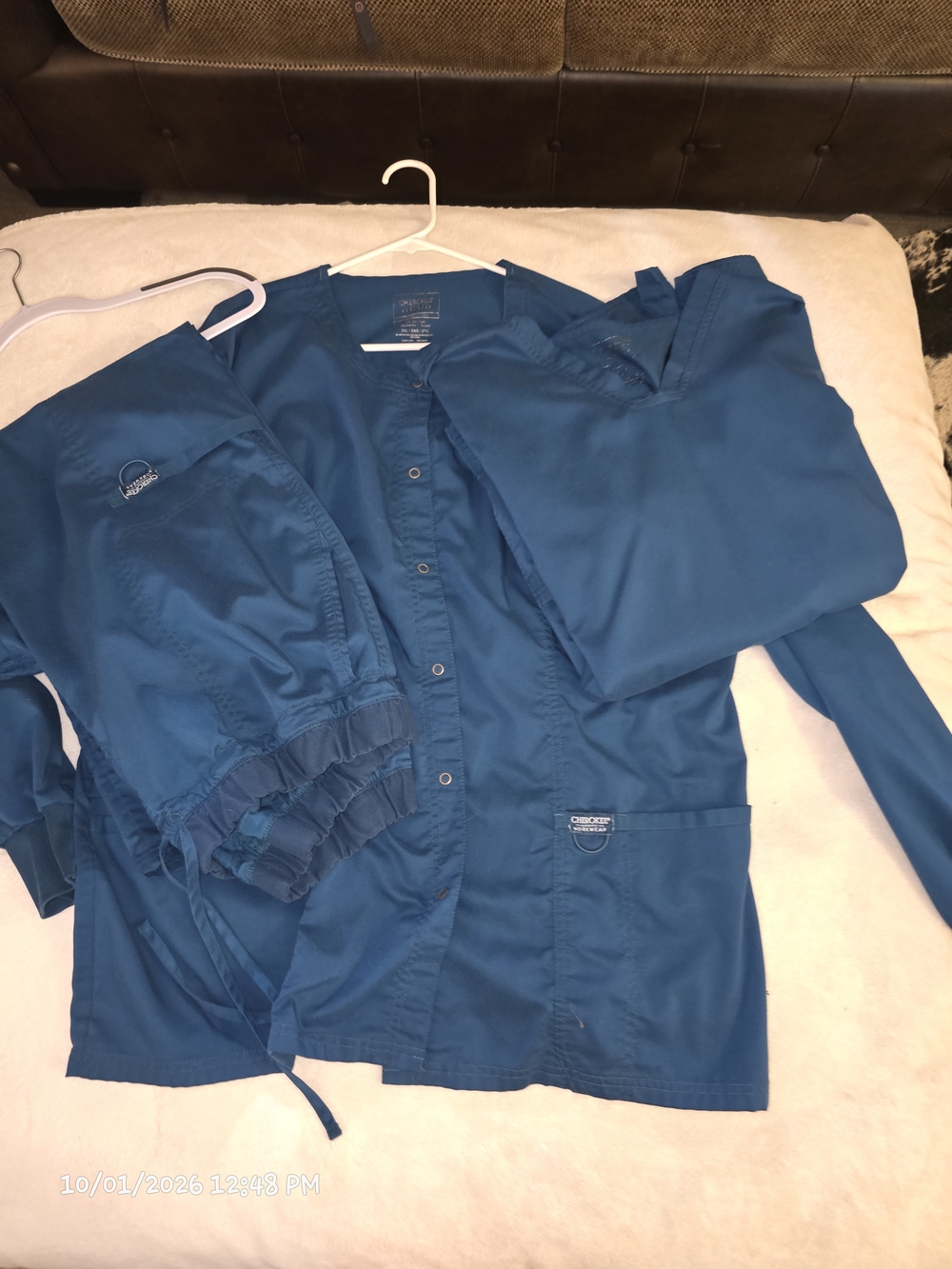 Cherokee Professional Women's Scrub Set in Teal Blue